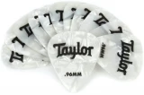 Celluloid 351 Guitar Picks 12-pack - White Pearl .96mm