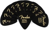 351 Premium Guitar Picks - Extra Heavy Black 12-pack