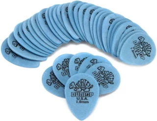 Tortex Small Teardrop Guitar Picks - 1.0mm Blue (36-pack)