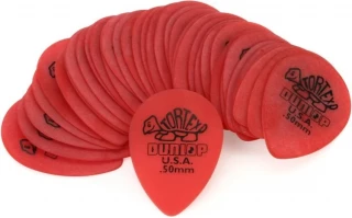 423R050 Tortex Small Teardrop Guitar Picks - .50mm Red (36-pack)