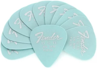 Original Delrin Guitar Picks 12-pack - .46mm Daphne Blue