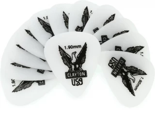 Acetal Standard Picks 12-pack 1.90mm