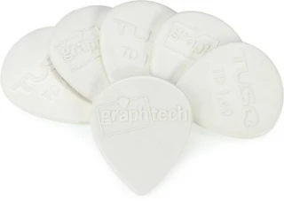 PQP-0514-W6 TUSQ Tear Drop Guitar Picks - 1.4mm Bright Tone (6-pack)