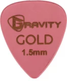 Colored Gold Traditional Teardrop Guitar Pick - 1.5mm Pink