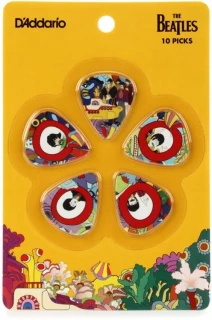 1CWH4-10B7 Beatles Yellow Submarine 50th Anniversary Guitar Picks - Medium (10-pack)