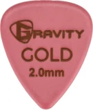 Colored Gold Traditional Teardrop Guitar Pick - 2.0mm Pink