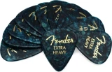 351 Premium Guitar Picks - Extra Heavy Ocean Turquoise 12-pack