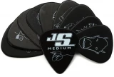1CBK4-10JS Joe Satriani Celluloid Guitar Picks - Black/Medium