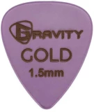 Colored Gold Traditional Teardrop Guitar Pick - 1.5mm Purple