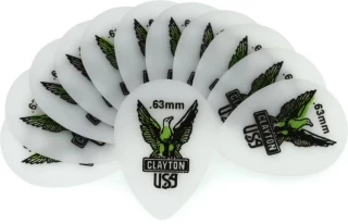 Acetal Small Teardrop Picks 12-pack .63mm