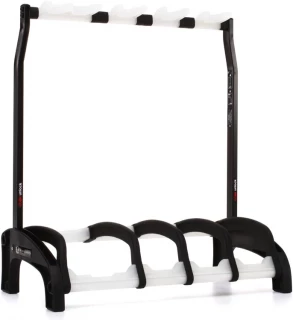 17534 Guardian 3+1 Multi Guitar Stand - Black with Translucent Supports