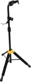 GS414B PLUS Single Guitar Stand with Auto Grip System and Free HA700 Strap/Headphone Hook