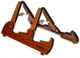 Pro-Tandem Double Guitar Stand - African Sapele