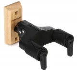 GSP38WB PLUS Short Arm Wood Base Wall Mount Guitar Hanger with Auto Grip System - Natural
