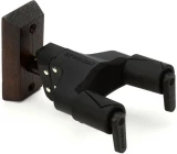 GSP38WBWP PLUS Short Arm Wood Base Wall Mount Guitar Hanger with Auto Grip System - Brown - Exclusive