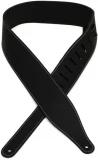 M17BSS-BLK 2.5" Wide Pull-Up Butter Leather Guitar Strap - Black Sweetwater Exclusive
