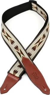 MSSN80 2-inch Southwest Print Polyester Jacquard Guitar Strap - Tan