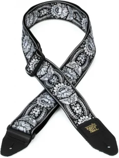 Jacquard Guitar Strap - Silver Orleans