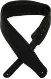 PM32CH-BLK 3" Wide Garment Leather Guitar Strap - Black Sweetwater Exclusive