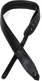 MSS80 2" Two-Tone Boutique Series Leather Guitar Strap - Black on Black