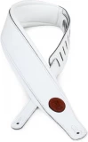 MSS2 Garment Leather Guitar Strap - White