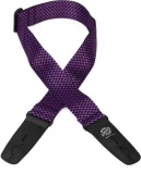 Professional Gig Series 2" Purple Checker Poly Strap with Locking Ends