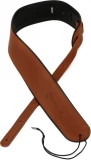 Premium Rolled Leather Guitar Strap - Brown