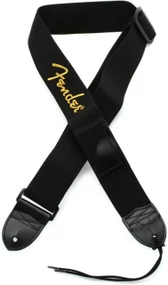 2" Polyester Logo Strap - Black with Yellow Logo