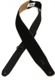 MRHSP-BLK 2.5" Wide Suede Right Height Guitar Strap - Black