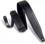M317FG Garment Leather Guitar Strap - Black