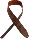 Tooled Americana Leather Guitar Strap - 350-0613-050
