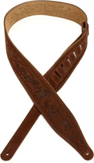 MS17T03 Suede Guitar Strap - Brown