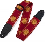 MPJG '60s Sun Polyester Guitar Strap - Red