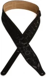 MS17T05 Suede Guitar Strap - Black