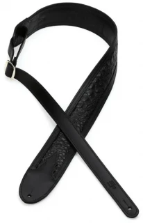 Gallery Series Guitar Strap - Luxe Croc, Black