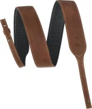 2-inch-wide Butter Leather Banjo Strap - Brown