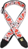 Jacquard Guitar Strap - Red Bird Winter