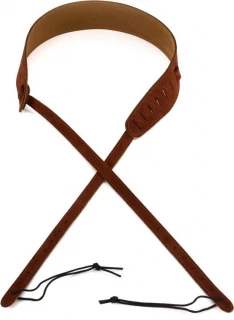 MS14 2.5" Suede Banjo Strap - Brown