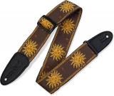 MPJG Jacquard Weave Guitar Strap - Brown