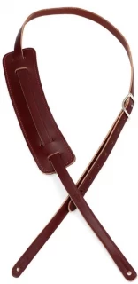 M25 Veg-Tan Leather Guitar Strap - Burgundy