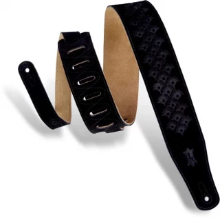 MS26DE Suede Guitar Strap - Black