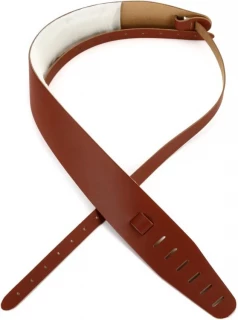 PM14 2.5" Geuine Leather Banjo Strap - Walnut