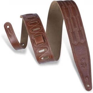 MG317MTN Garment Leather Guitar Strap - British Tan