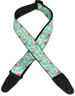 MPD2-121 Polyester Guitar Strap - Flamingos