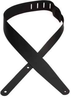 Standard Leather 2.375" Wide Guitar Strap - Black