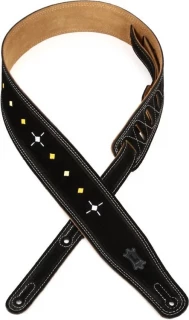 MS26DDE Suede Guitar Strap - Black