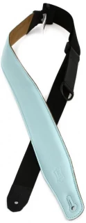 MRHGS-AQU Garment Leather Guitar Strap - Light Blue