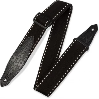 MSSC80 Heavy-weight Cotton Guitar Strap - Black