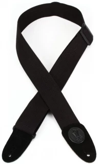 MSSBC8-BLK 2" Wide Black Cotton Guitar Strap