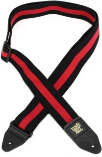 2-inch Polypro Stretch Comfort Racer Strap - Black, Red Stripe